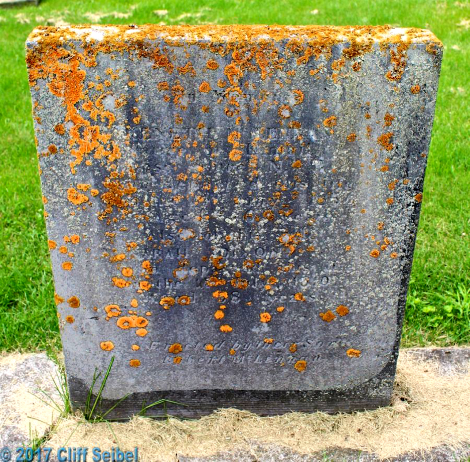 Photo of headstones/Kenneth McLennan d 1856 hdstn South Lancaster St Andrews chyd ON